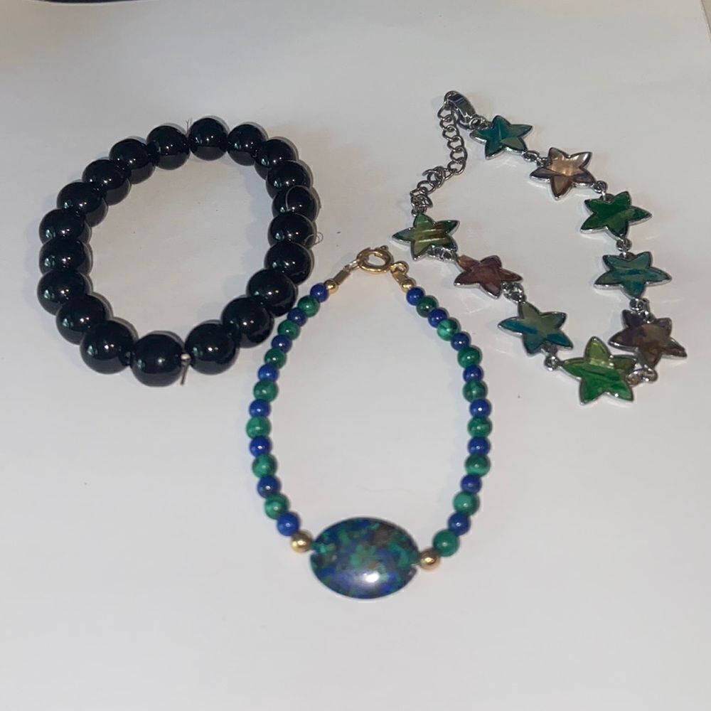Stone Rock Bead Women’s Bracelet Lot Bundle Jewelry
